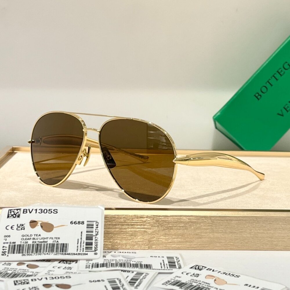 Bottega Veneta Yellow Sunglasses